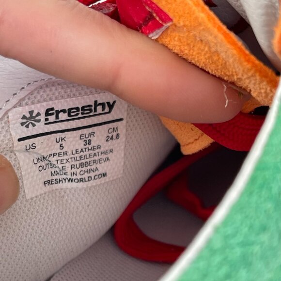 Freshy Women's Multicolor Smoove Rainbow Trainers Athletic Sneaker US Size 7 - Picture 8 of 10